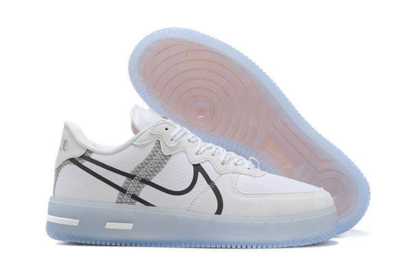 Women's Air Force 1 Low Top White/Black Shoes 060
